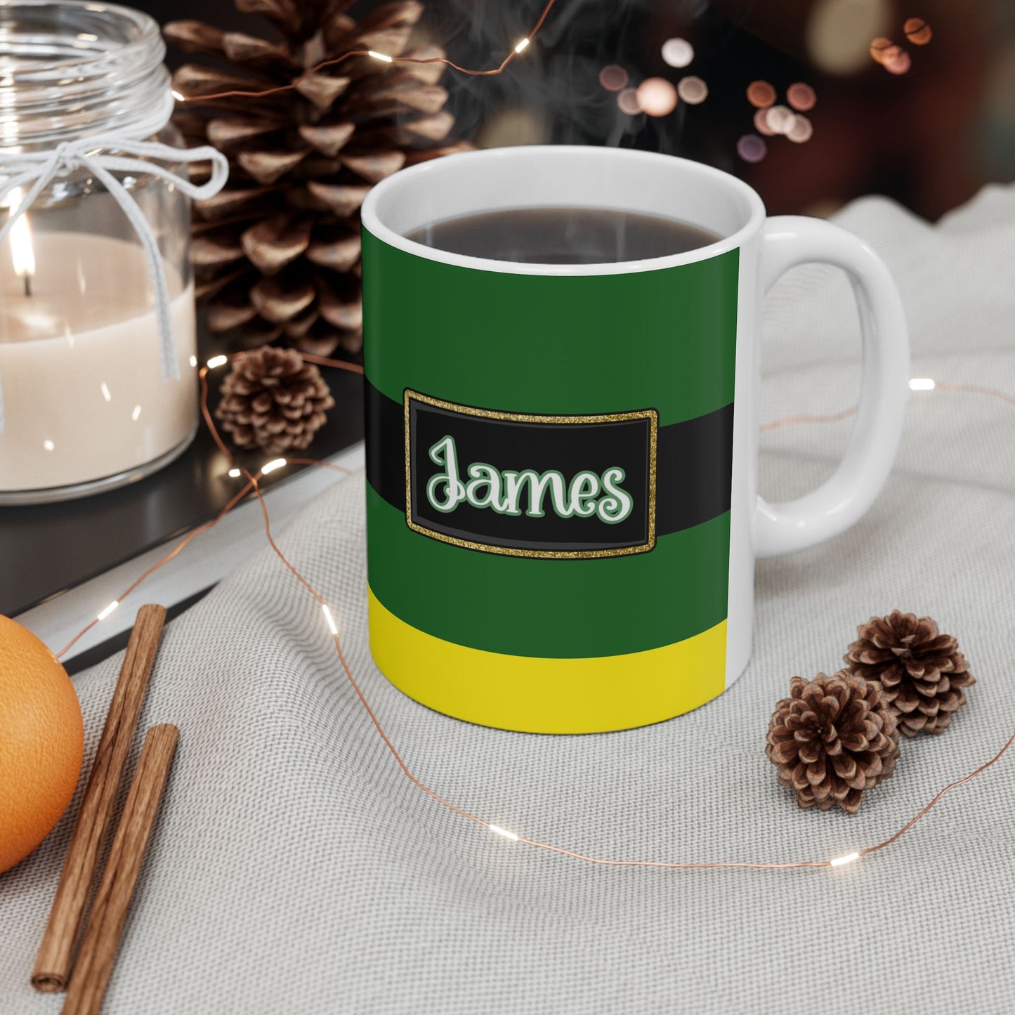 Personalized Christmas Elf Coffee Mug