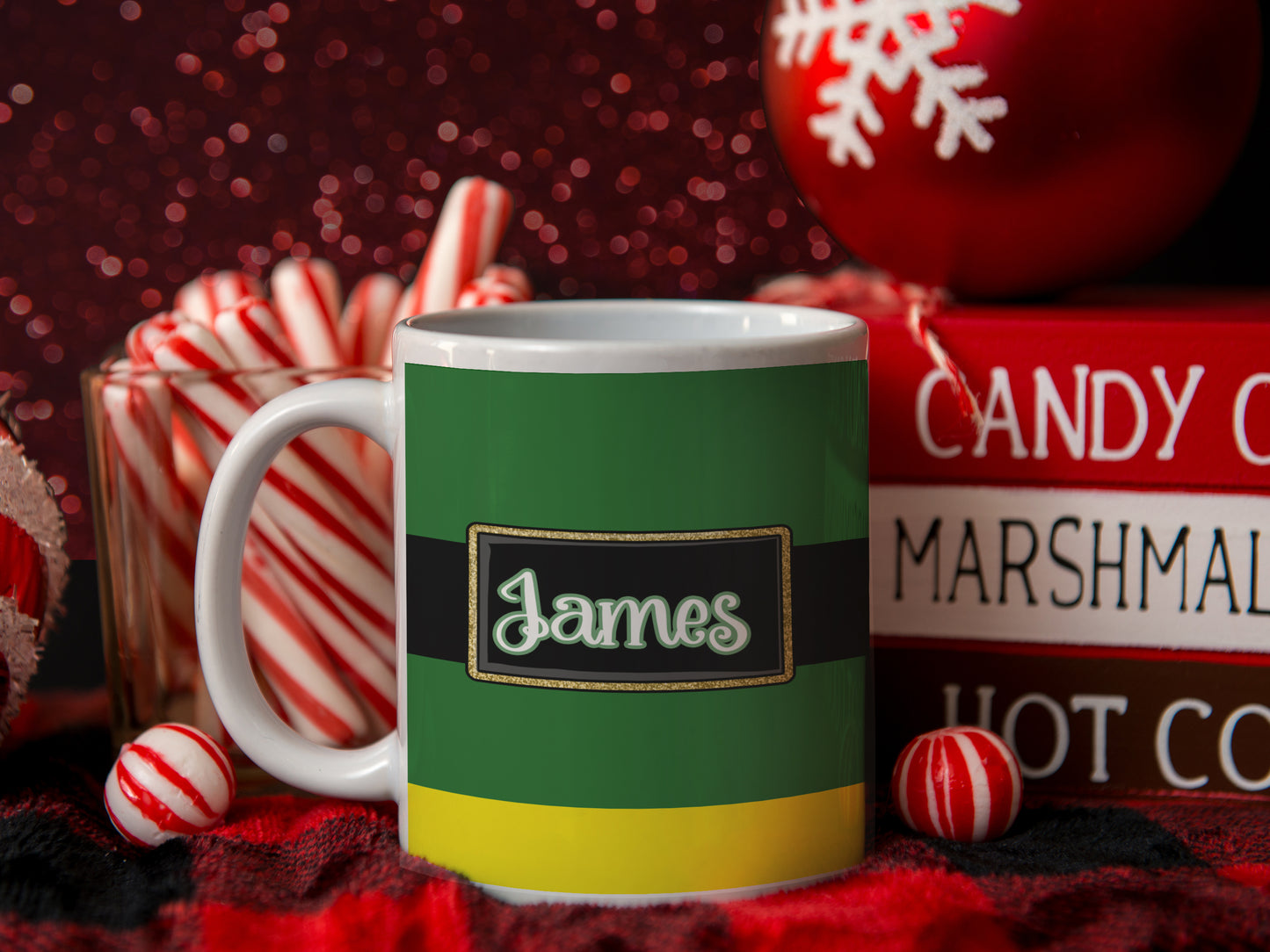 Personalized Christmas Elf Coffee Mug