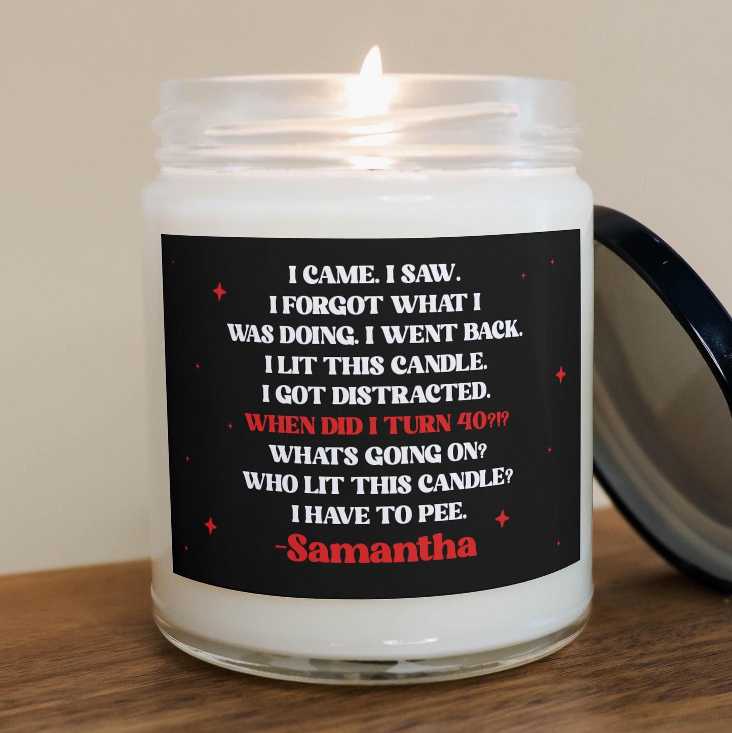 Personalized Funny Birthday Candle , I Forgot what I was Doing