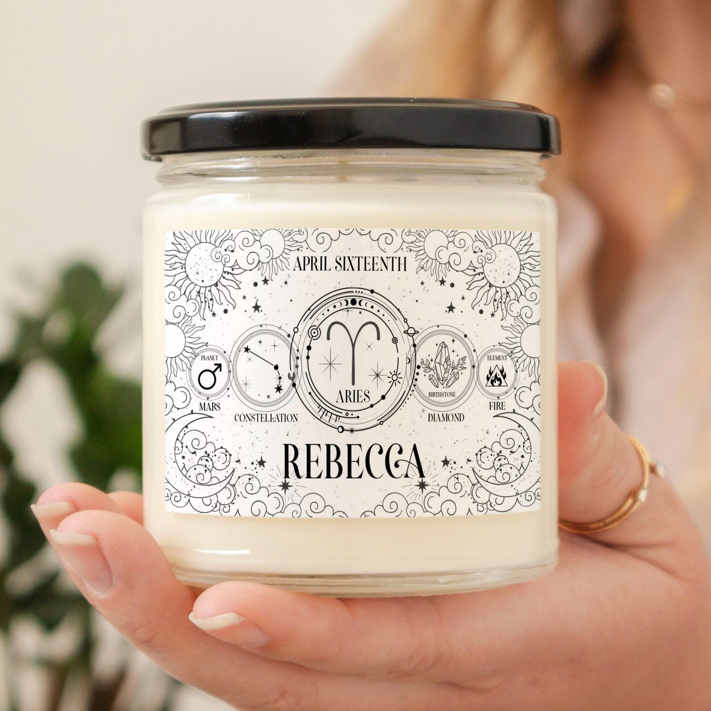 Personalized Birthdate Candle, Zodiac Sign Candle