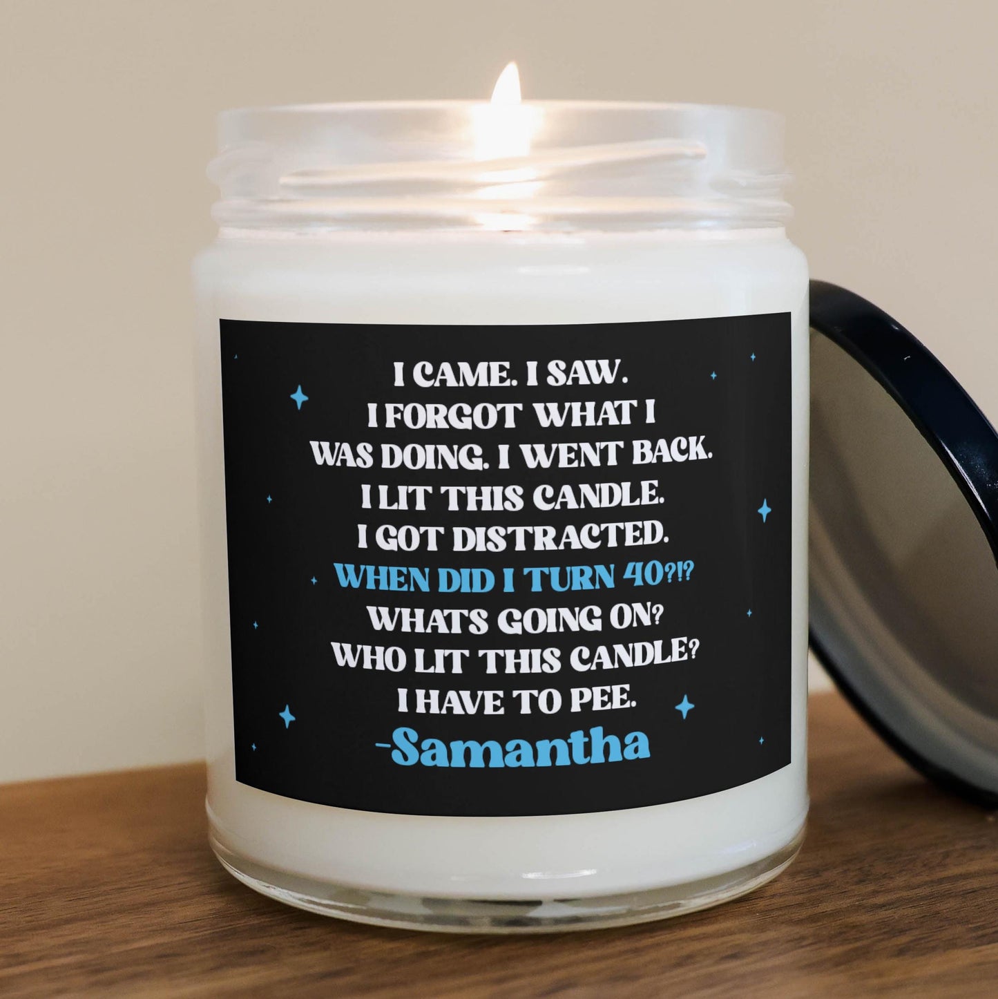 Personalized Funny Birthday Candle , I Forgot what I was Doing