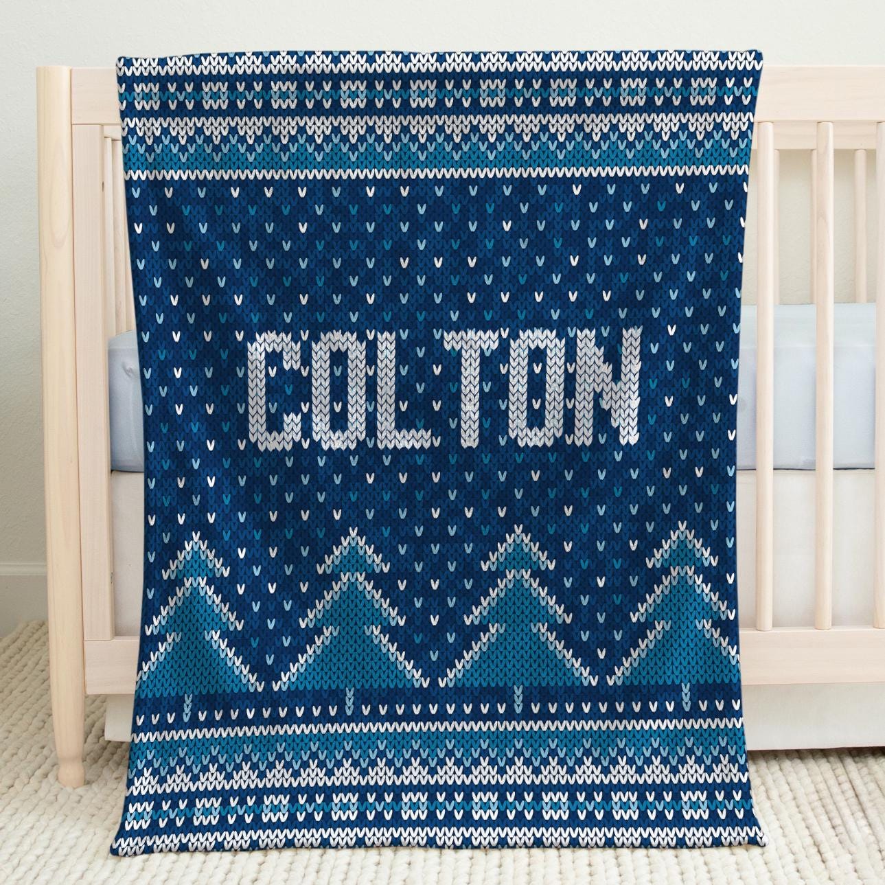 Custom Christmas Blanket, Personalized Blanket with Name , Family Christmas Blankets