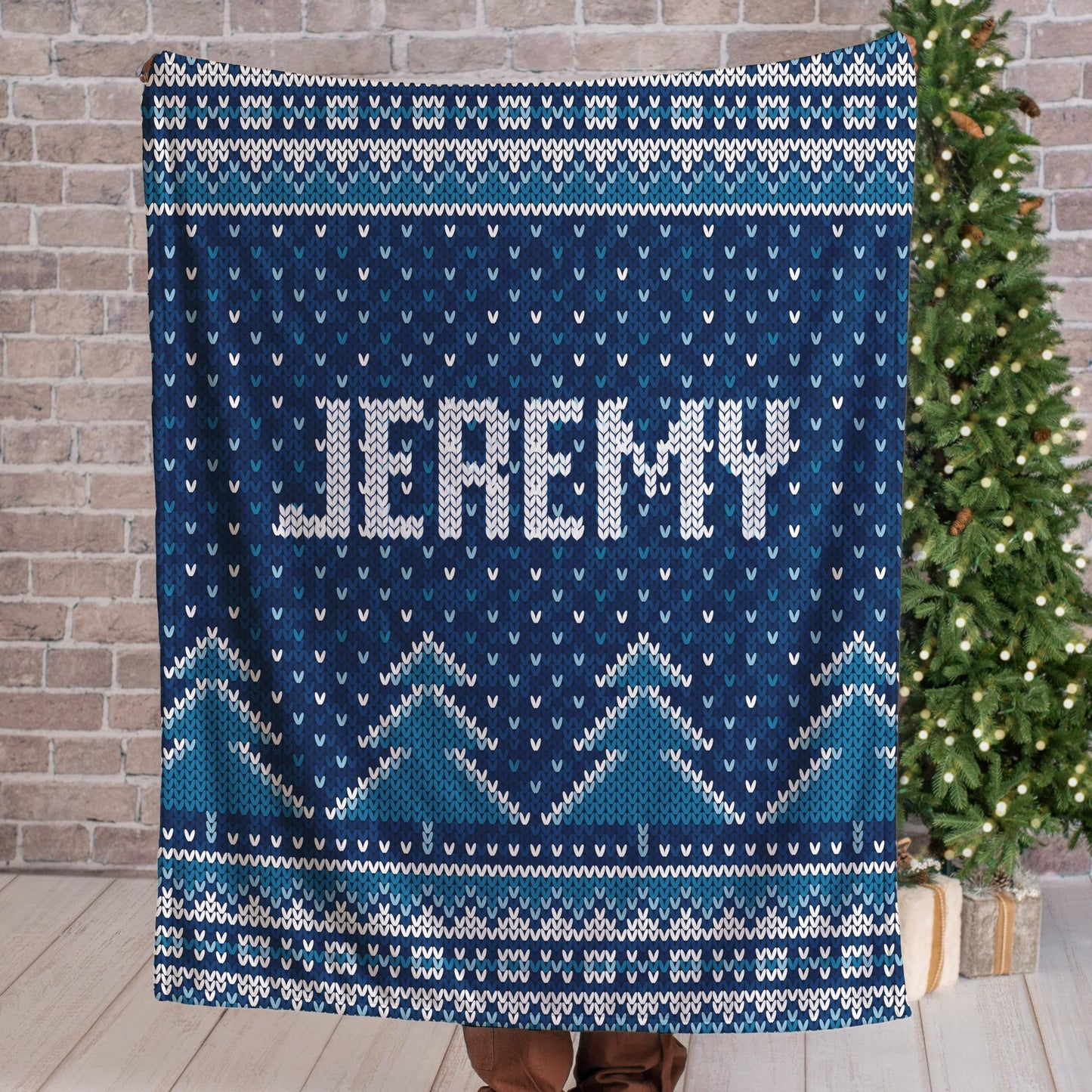 Custom Christmas Blanket, Personalized Blanket with Name , Family Christmas Blankets