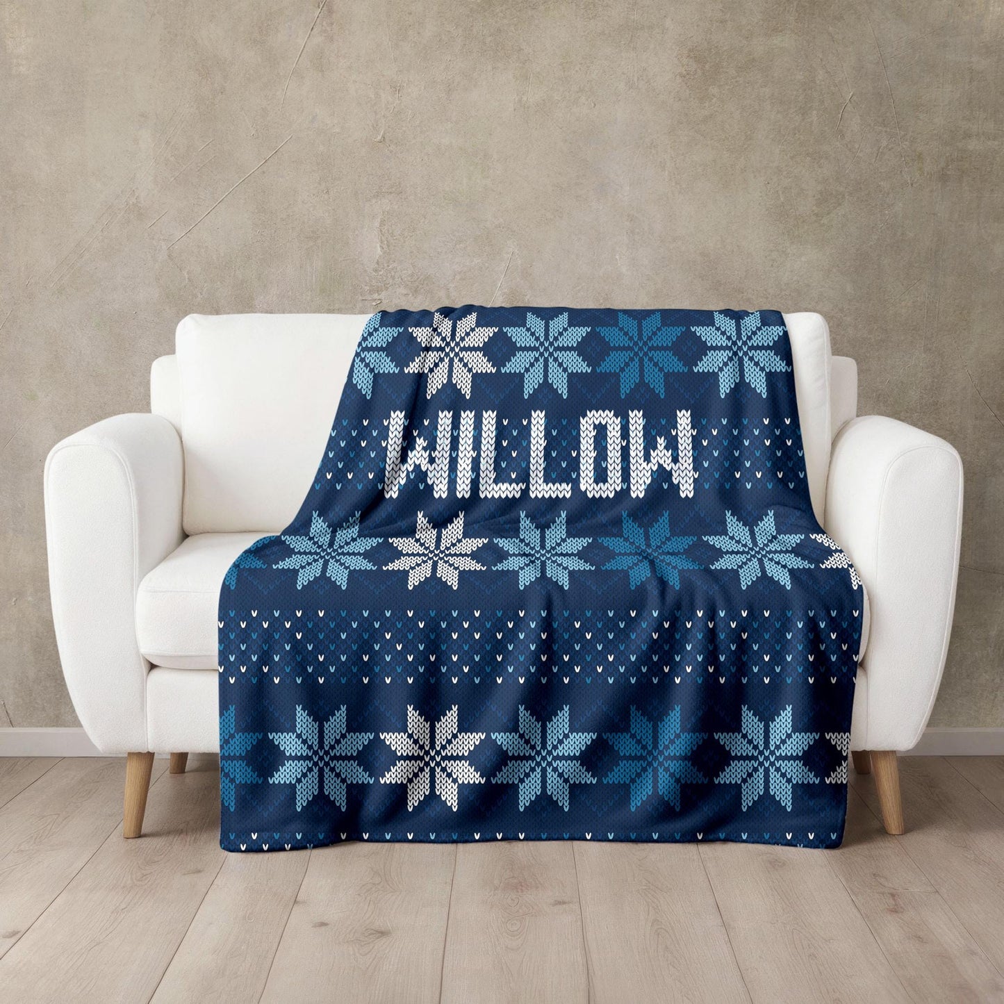 Custom Christmas Blanket, Personalized Blanket with Name