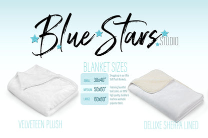 the blue stars studio is selling blankets and blankets