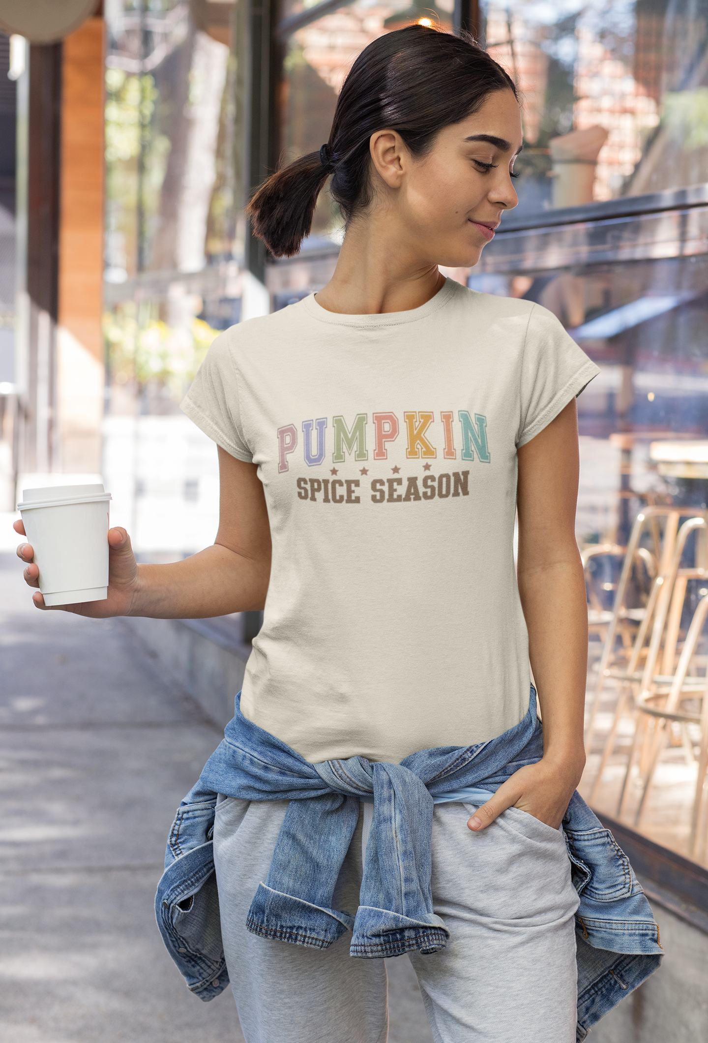 Womens Fall T-shirt Pumpkin Spice Season